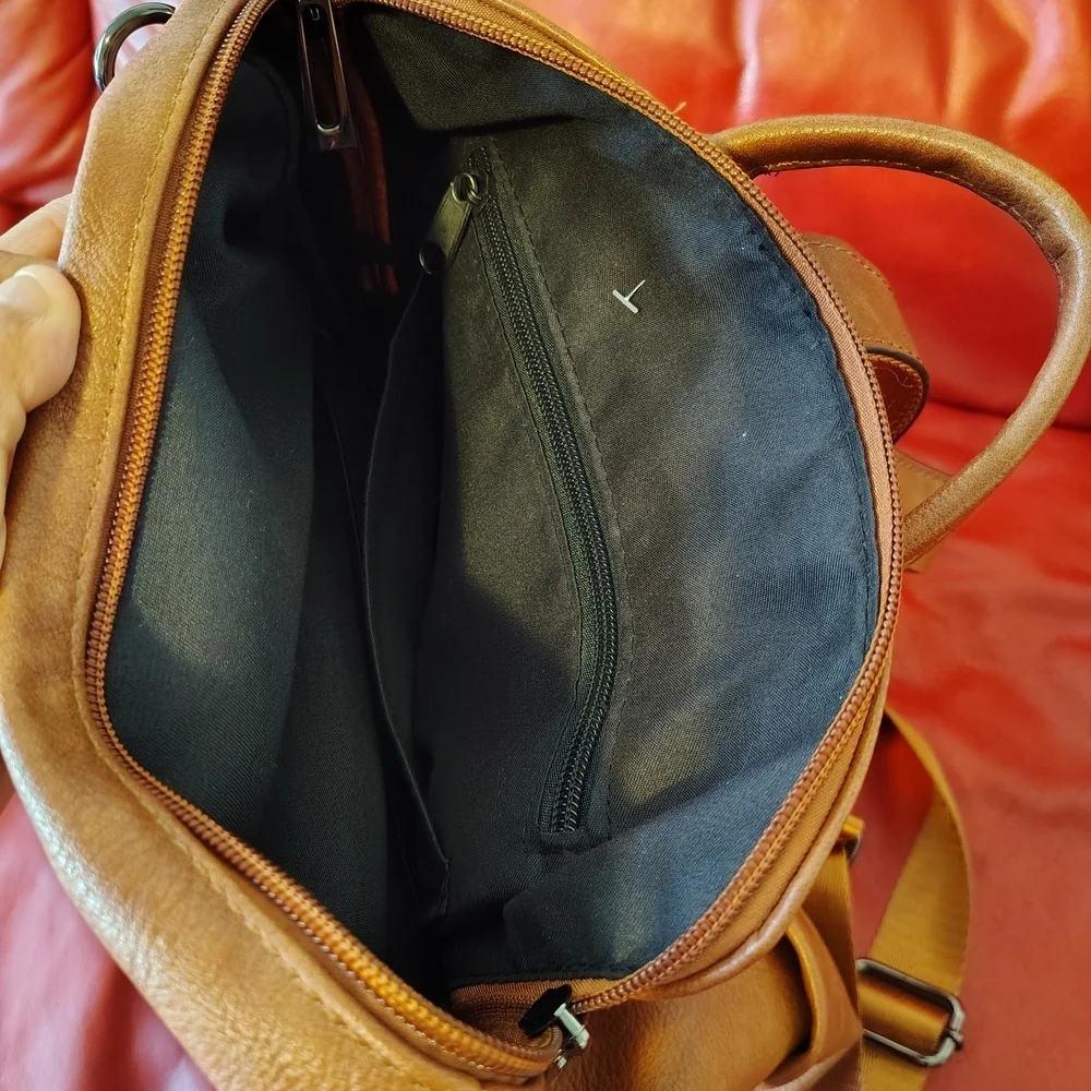 Brown Leather Baby Bag